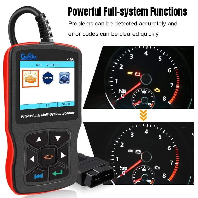 C501 OBD 2 Autodiagnose für BMW e46 e39 e90 e60 Diagnosescanner Codeleser AC EPS Ölservice Reset EPB ABS Airbag