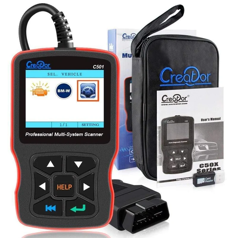 C501 OBD 2 Autodiagnose für BMW e46 e39 e90 e60 Diagnosescanner Codeleser AC EPS Ölservice Reset EPB ABS Airbag