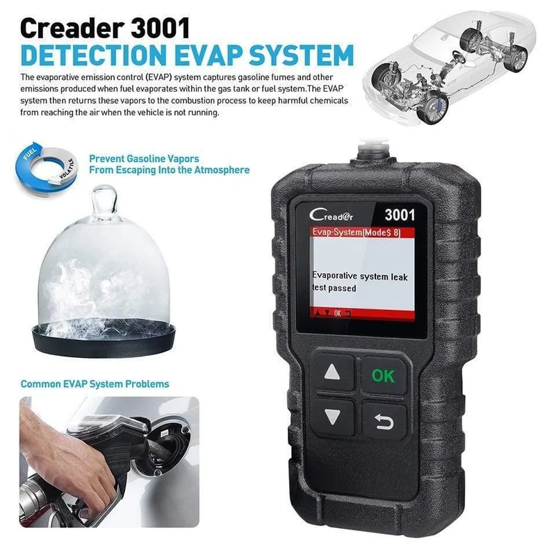 X431 CR3001 Vollständiger OBD2-Scanner OBD 2 Motorcodeleser Creader 3001 Autodiagnosetool PK CR319 AD310 ELM327 Scan-Tool