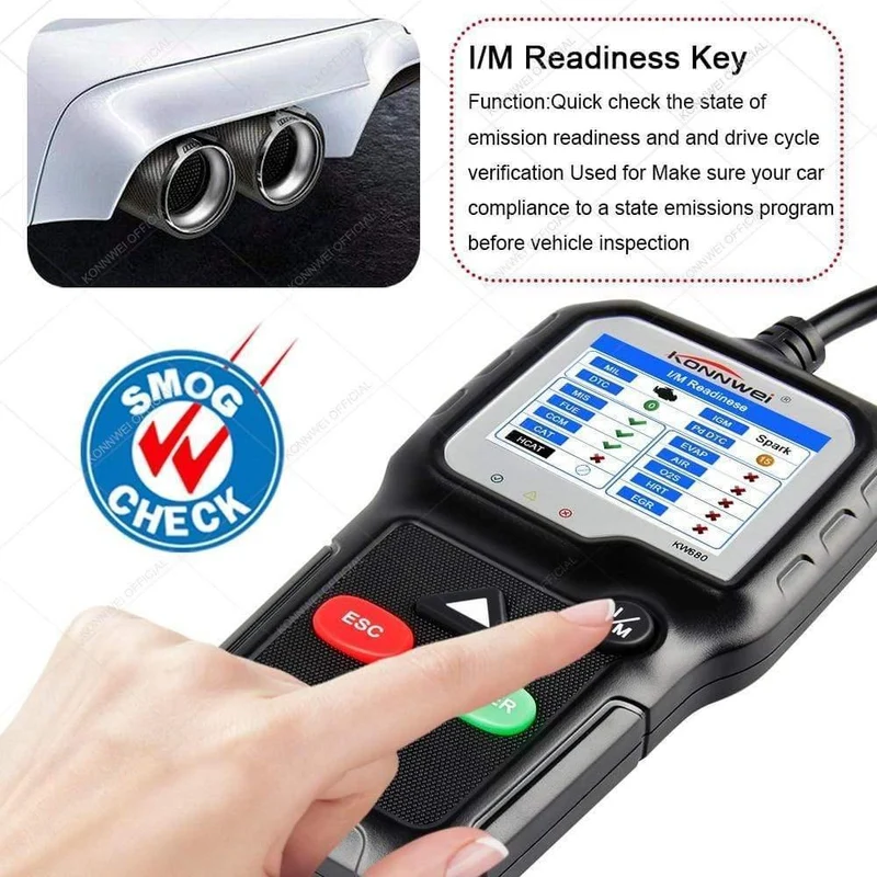 OBD2-Scanner OBD-Autodiagnosewerkzeug KONNWEI KW680 Lesen Fehlercodes löschen Russischer OBD2-Automobilscanner