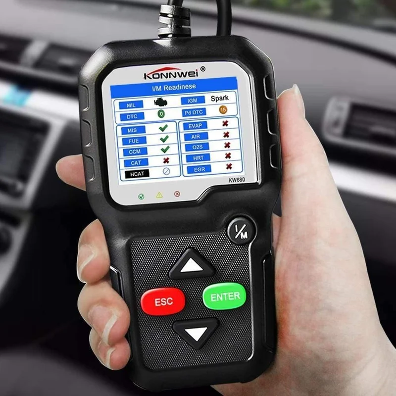 OBD2-Scanner OBD-Autodiagnosewerkzeug KONNWEI KW680 Lesen Fehlercodes löschen Russischer OBD2-Automobilscanner