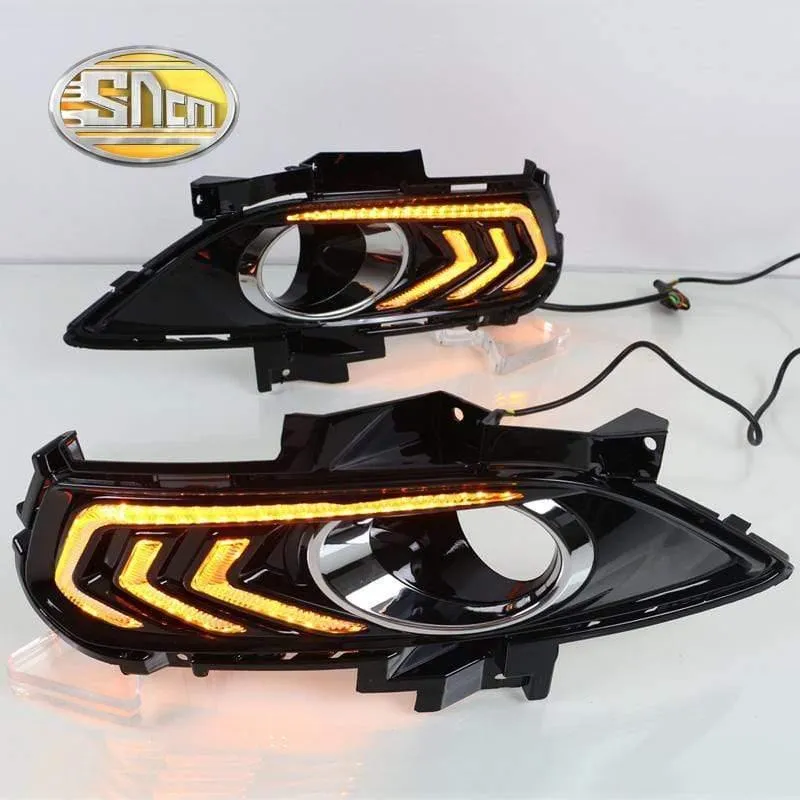 Ford Mondeo Fusion 2013 2014 2015 2016 Gelbes Blinkerrelais Wasserdichtes Auto-Tagfahrlicht mit LED-Tagfahrlicht SNCN