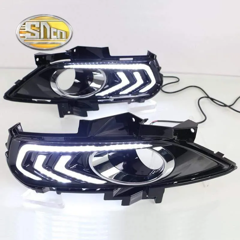 Ford Mondeo Fusion 2013 2014 2015 2016 Gelbes Blinkerrelais Wasserdichtes Auto-Tagfahrlicht mit LED-Tagfahrlicht SNCN