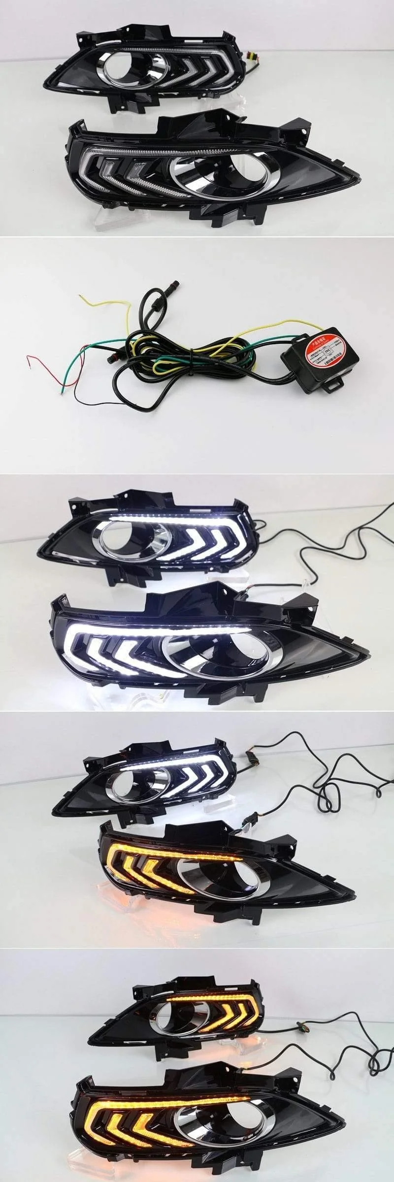 Ford Mondeo Fusion 2013 2014 2015 2016 Gelbes Blinkerrelais Wasserdichtes Auto-Tagfahrlicht mit LED-Tagfahrlicht SNCN
