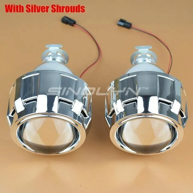 Car Styling LHD RHD Nachrüstung WST Mini HID H1 2.5 Zoll Bi-Xenon Projektorlinse Scheinwerferlinsen passend für H4 H7, H1 Glühlampe verwenden