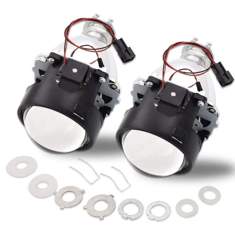 Car Styling LHD RHD Nachrüstung WST Mini HID H1 2.5 Zoll Bi-Xenon Projektorlinse Scheinwerferlinsen passend für H4 H7, H1 Glühlampe verwenden