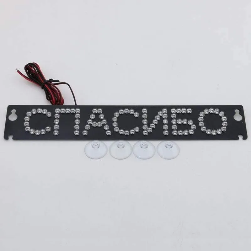 Universal bremsleuchten led allgemeine bremsleuchte dritte bremsleuchte led auto licht refit zusätzliche bremsleuchte russland brief "danke"