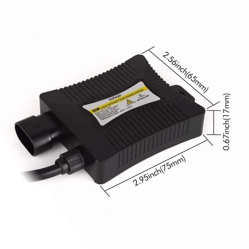 H4 Bixenon HID Kit 1 Paar 35W/55W Hi/Lo Beam Bi-Xenon-Scheinwerferlampen + 1 Relaiskabelbaum + 1 Paar digitales schlankes Vorschaltgerät DC12V