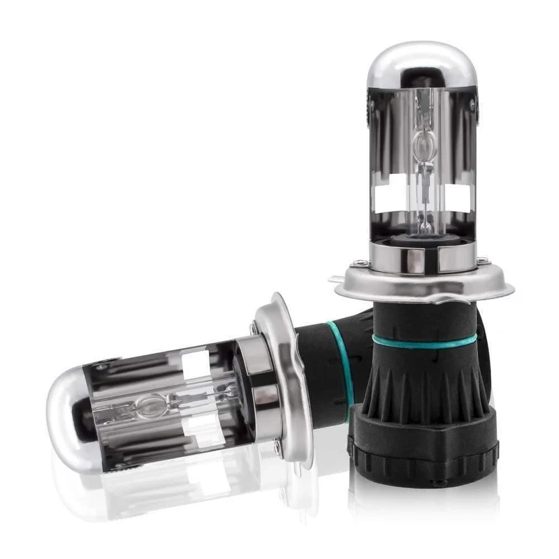 H4 Bixenon HID Kit 1 Paar 35W/55W Hi/Lo Beam Bi-Xenon-Scheinwerferlampen + 1 Relaiskabelbaum + 1 Paar digitales schlankes Vorschaltgerät DC12V