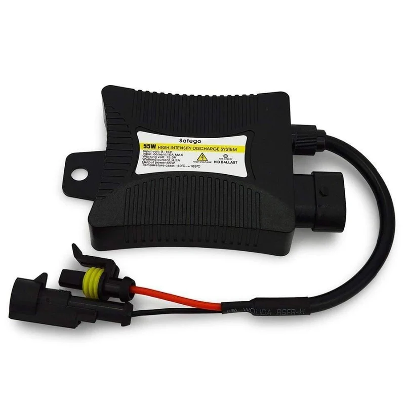 H4 Bixenon HID Kit 1 Paar 35W/55W Hi/Lo Beam Bi-Xenon-Scheinwerferlampen + 1 Relaiskabelbaum + 1 Paar digitales schlankes Vorschaltgerät DC12V