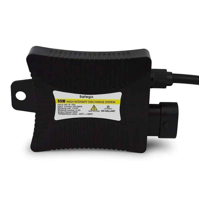 H4 Bixenon HID Kit 1 Paar 35W/55W Hi/Lo Beam Bi-Xenon-Scheinwerferlampen + 1 Relaiskabelbaum + 1 Paar digitales schlankes Vorschaltgerät DC12V