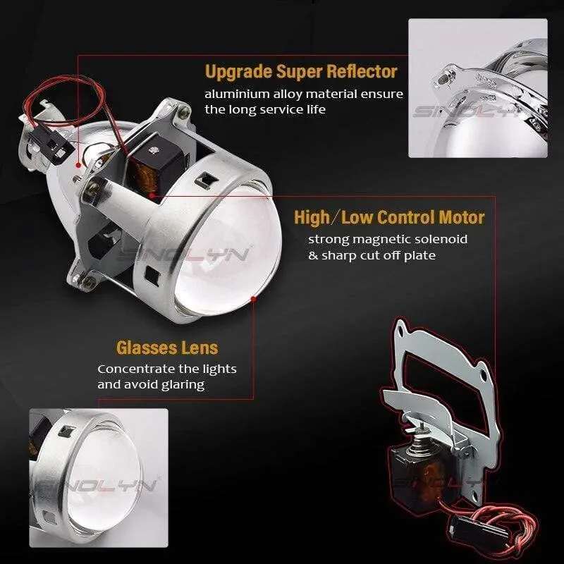Upgrade Metall 3.0 H1 Super HID Bi xenon Objektiv Projektor linsen Scheinwerfer H1 H4 H7 Scheinwerfer Auto Styling Autos teil
