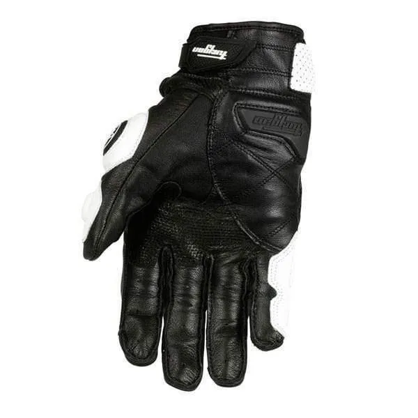 Motorradhandschuhe schwarz Racing Echtleder Motorrad weiß Road Racing Team Handschuh Herren Sommer Winter