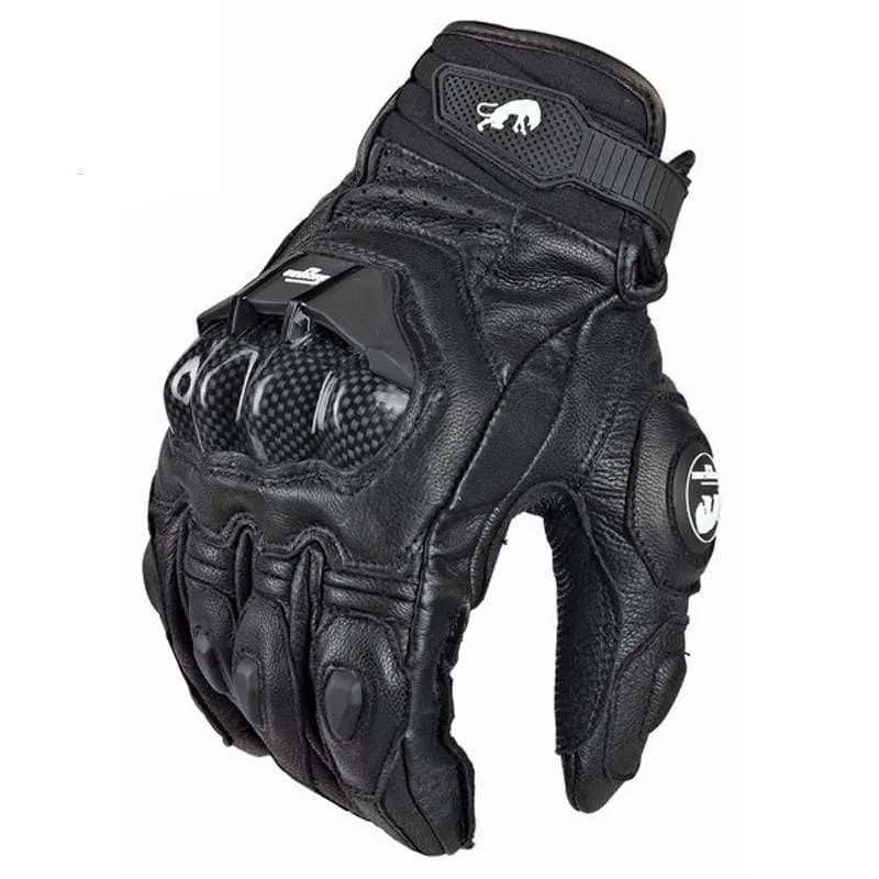 Motorradhandschuhe schwarz Racing Echtleder Motorrad weiß Road Racing Team Handschuh Herren Sommer Winter