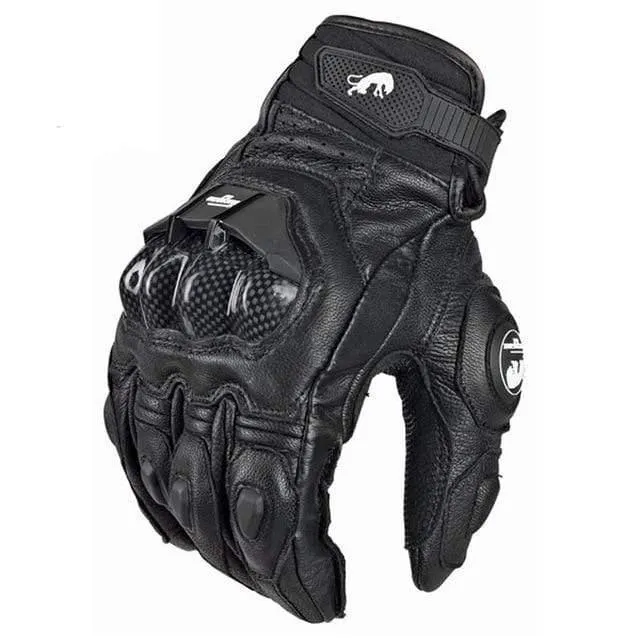 Motorradhandschuhe schwarz Racing Echtleder Motorrad weiß Road Racing Team Handschuh Herren Sommer Winter