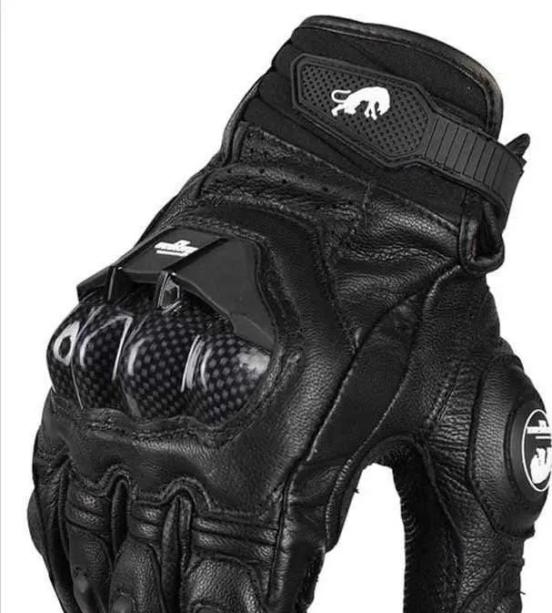 Leder Motorradhandschuhe GP PRO Reiten Motorrad Rennen Radfahren Luvas Moto Guantes Carbon Fiber Racing Cross