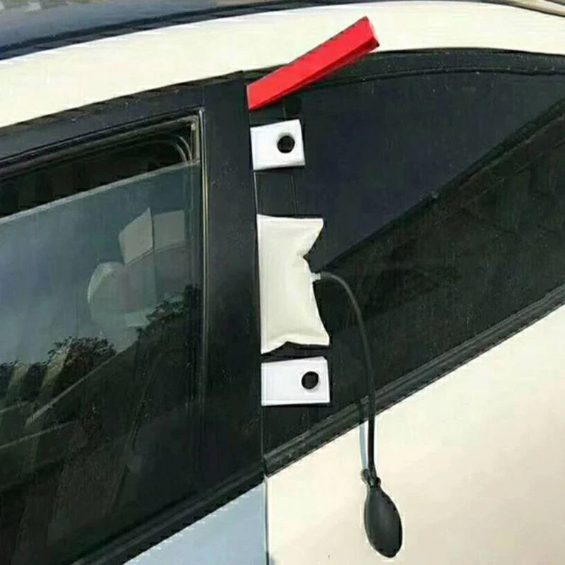 Autotürverriegelung, Notöffnen, Entriegeln, Schlüsselwerkzeug-Set + schwarze Luftpumpe Universal