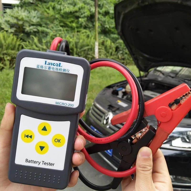 MICRO-200 Autobatterie-Kapazitätstester Batterietester 12V Fahrzeug Digitaler Batterieanalysator Auto CCA 30-200Ah Tragbar