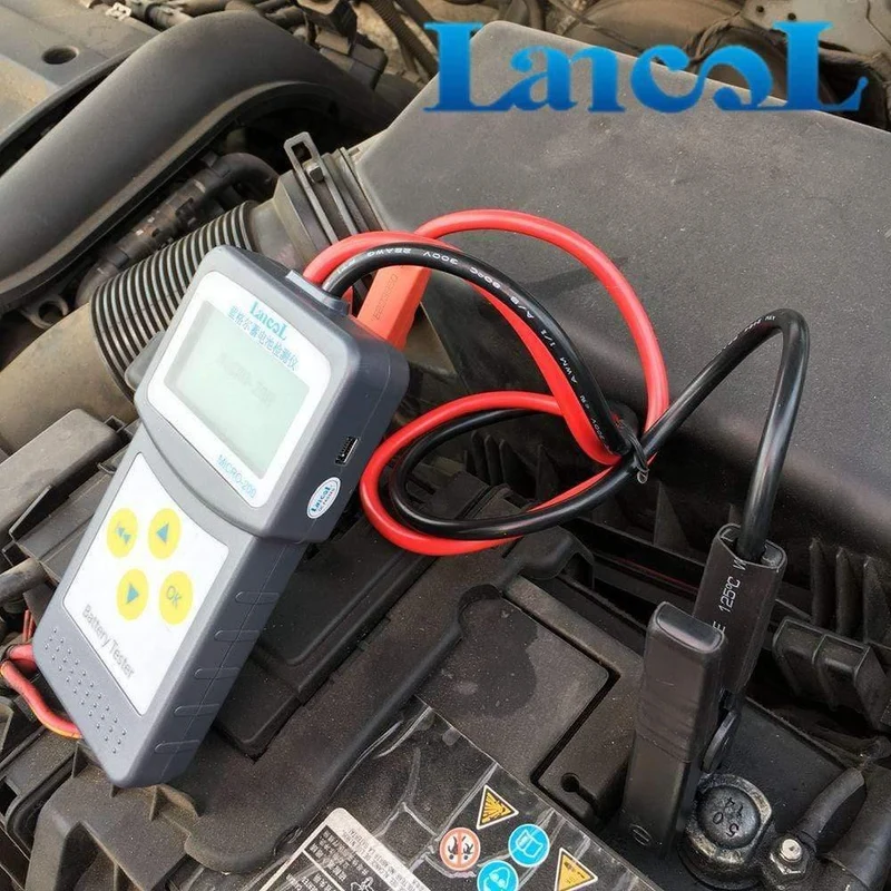 MICRO-200 Autobatterie-Kapazitätstester Batterietester 12V Fahrzeug Digitaler Batterieanalysator Auto CCA 30-200Ah Tragbar