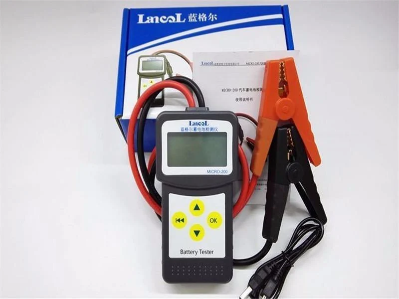 MICRO-200 Autobatterie-Kapazitätstester Batterietester 12V Fahrzeug Digitaler Batterieanalysator Auto CCA 30-200Ah Tragbar