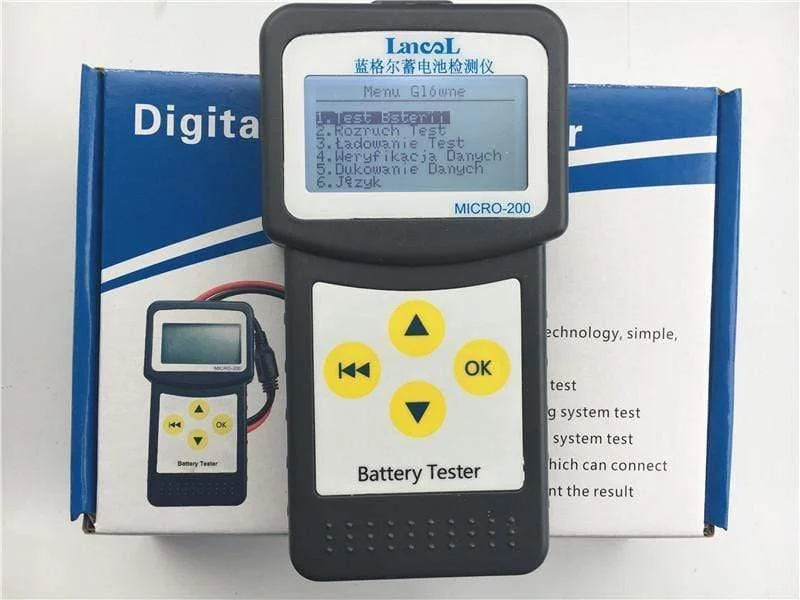 MICRO-200 Autobatterie-Kapazitätstester Batterietester 12V Fahrzeug Digitaler Batterieanalysator Auto CCA 30-200Ah Tragbar