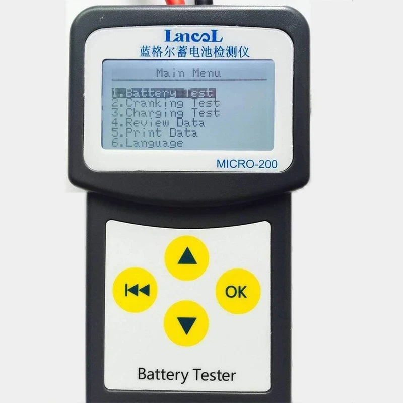 MICRO-200 Autobatterie-Kapazitätstester Batterietester 12V Fahrzeug Digitaler Batterieanalysator Auto CCA 30-200Ah Tragbar
