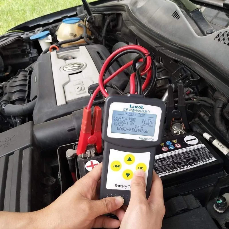 MICRO-200 Autobatterie-Kapazitätstester Batterietester 12V Fahrzeug Digitaler Batterieanalysator Auto CCA 30-200Ah Tragbar
