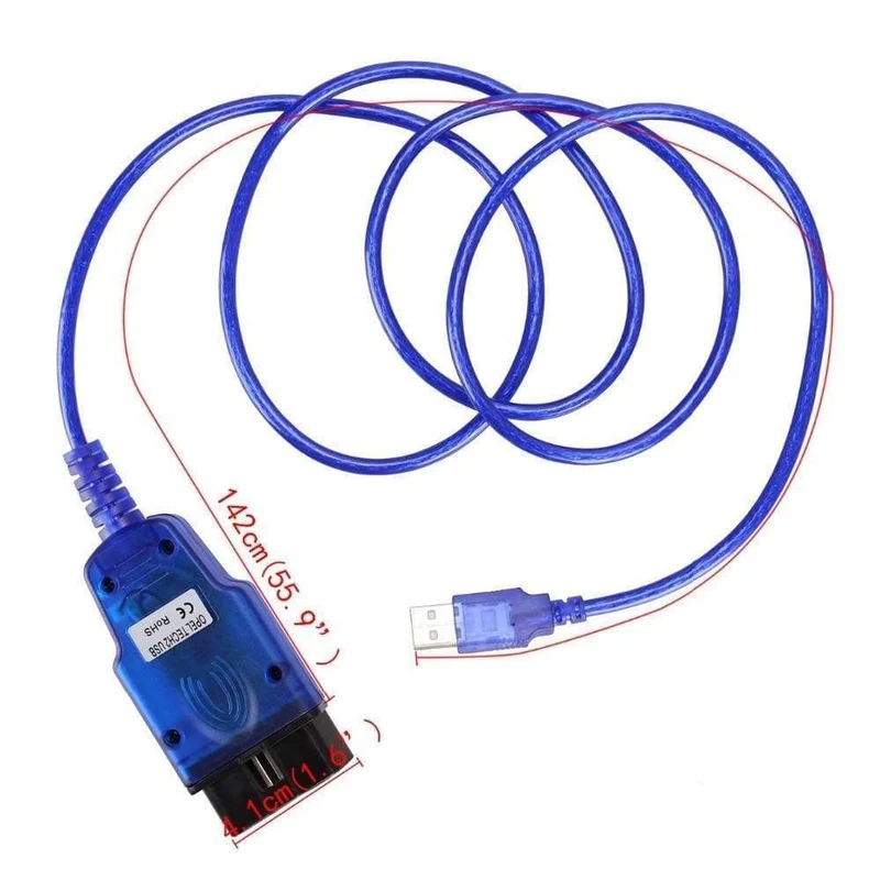 OBD 2 FT232RL Chip USB-Kabel KKL VAG-COM 409.1 OBD2 OBDII Diagnosescanner für VW Audi Seat Skoda