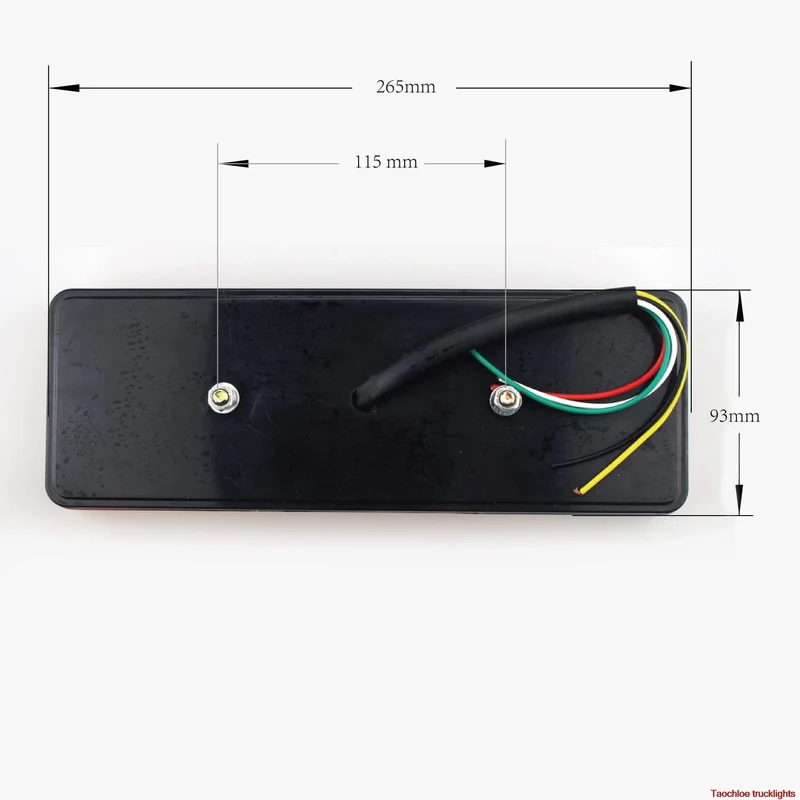 1 Paar 12V 75LEDS Anhänger LKW LKW LED VAN Rücklicht Lampe Auto-Anhänger Rücklicht Rückfahrbremse Rücklichter drehen