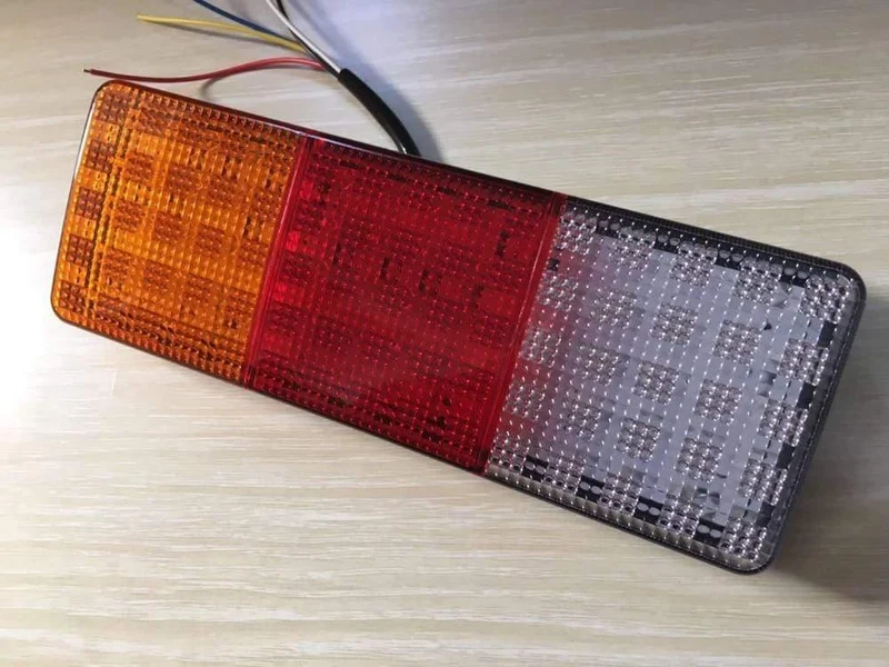 1 Paar 12V 75LEDS Anhänger LKW LKW LED VAN Rücklicht Lampe Auto-Anhänger Rücklicht Rückfahrbremse Rücklichter drehen