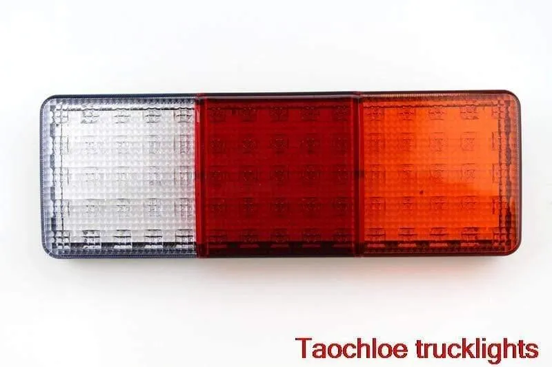 1 Paar 12V 75LEDS Anhänger LKW LKW LED VAN Rücklicht Lampe Auto-Anhänger Rücklicht Rückfahrbremse Rücklichter drehen
