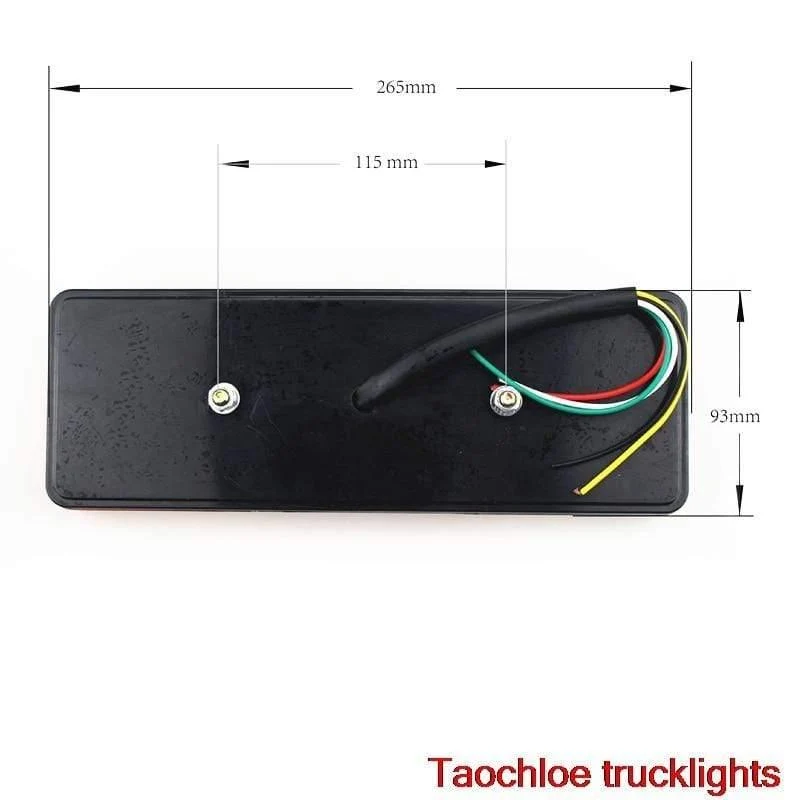 1 Paar 12V 75LEDS Anhänger LKW LKW LED VAN Rücklicht Lampe Auto-Anhänger Rücklicht Rückfahrbremse Rücklichter drehen