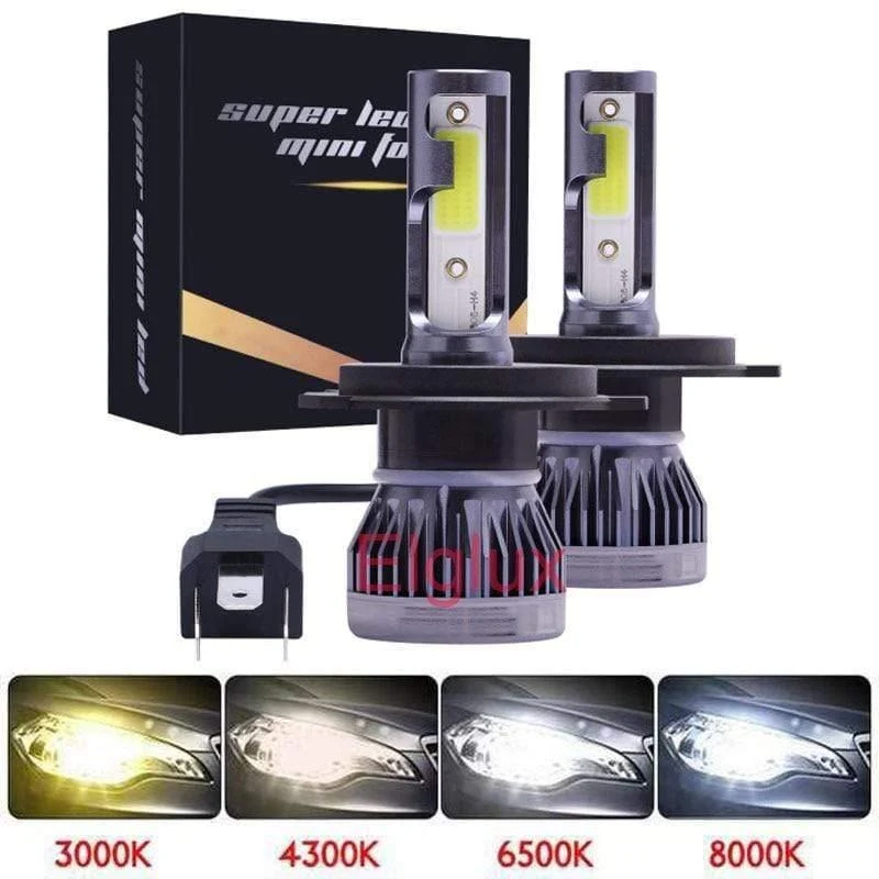 Mini H4 H7 LED Auto Scheinwerfer Kit 6000K 3000K 8000K 72W 12000LM H1 H11 9005 HB3 9006 HB4 H8 6000K Glühbirnen Auto Zubehör