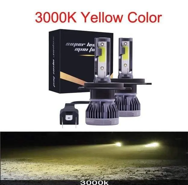 Mini H4 H7 LED Auto Scheinwerfer Kit 6000K 3000K 8000K 72W 12000LM H1 H11 9005 HB3 9006 HB4 H8 6000K Glühbirnen Auto Zubehör