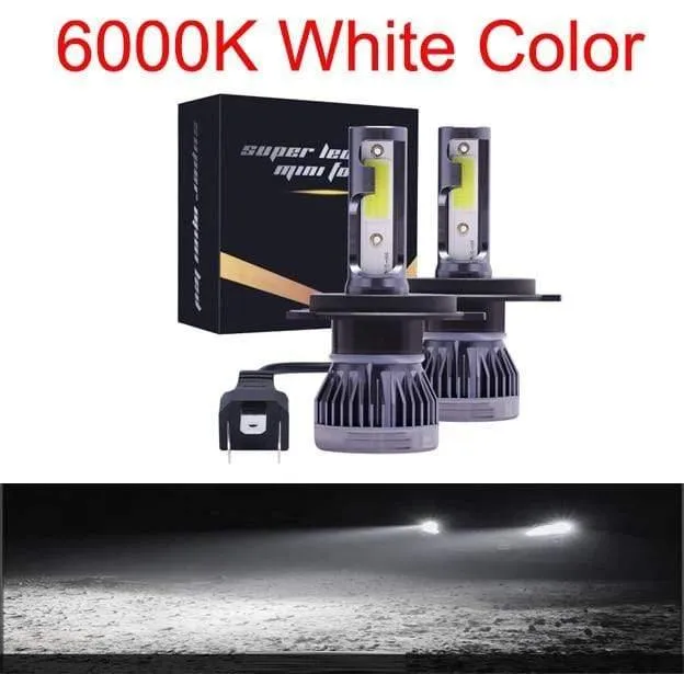 Mini H4 H7 LED Auto Scheinwerfer Kit 6000K 3000K 8000K 72W 12000LM H1 H11 9005 HB3 9006 HB4 H8 6000K Glühbirnen Auto Zubehör
