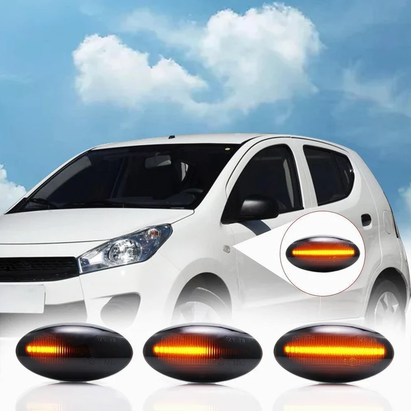 2 stücke Dynamische LED Seite Marker Blinker Lichter Anzeige Bernstein Repeater Auto Lichter Für Suzuki Swift Jimmy Vitara SX4 Alto