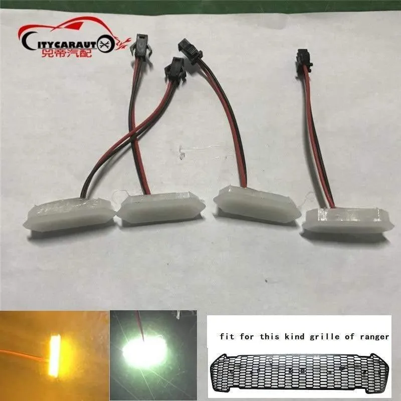 4pcs / set vorderes laufendes Gitter führte weißes gelbes geführtes drl, das für Furt Förstergrill 2015-2017 Auto gepasst wurde