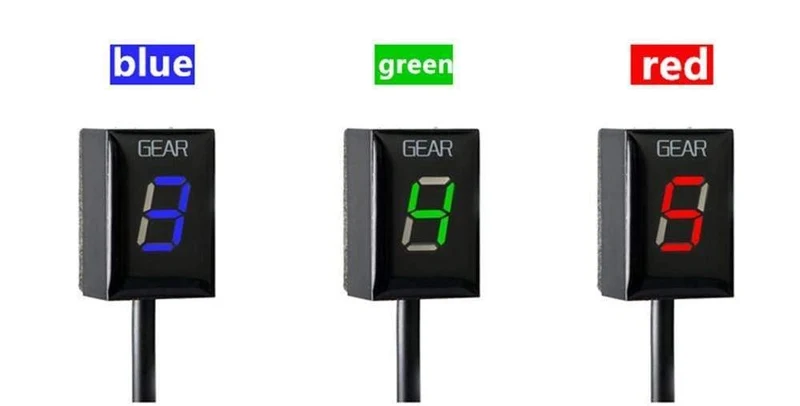 Motorrad-ECU-Direktmontage 1-6-Gang-Ganganzeigeanzeige für Kawasaki ER6N Z1000SX Ninja300 Z1000 Z800 Z750 Versys 650 Z400