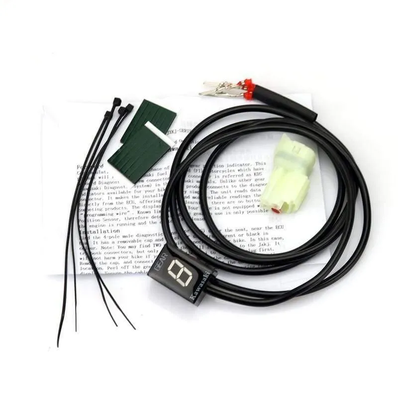 Motorrad-ECU-Direktmontage 1-6-Gang-Ganganzeigeanzeige für Kawasaki ER6N Z1000SX Ninja300 Z1000 Z800 Z750 Versys 650 Z400