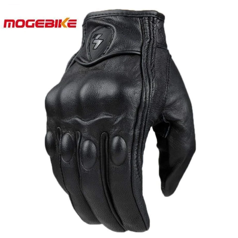 Leder Motorrad Handschuhe Moto Wasserdichte Handschuhe Motorrad Schutz Getriebe Motocross Handschuhe geschenk