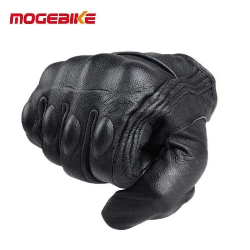 Leder Motorrad Handschuhe Moto Wasserdichte Handschuhe Motorrad Schutz Getriebe Motocross Handschuhe geschenk