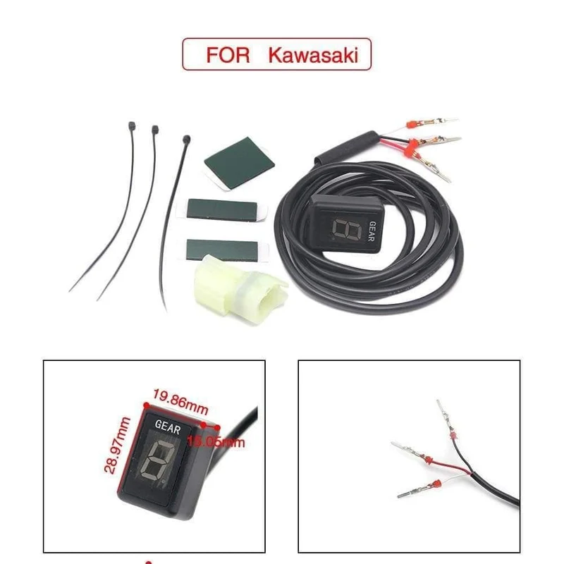 Alconstar-1-6 Getriebe Ecu Stecker Montieren Motorrad EFI Geschwindigkeit Getriebe Display Anzeige Für Suzuki für Honda für Yamaha für Kawasaki