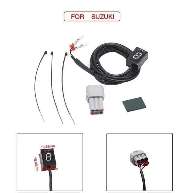 Alconstar-1-6 Getriebe Ecu Stecker Montieren Motorrad EFI Geschwindigkeit Getriebe Display Anzeige Für Suzuki für Honda für Yamaha für Kawasaki