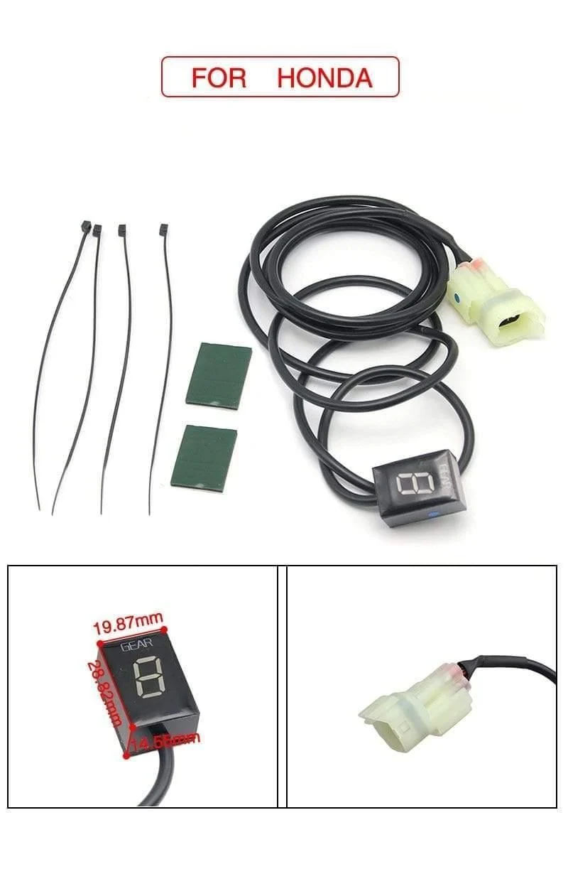 Alconstar-1-6 Getriebe Ecu Stecker Montieren Motorrad EFI Geschwindigkeit Getriebe Display Anzeige Für Suzuki für Honda für Yamaha für Kawasaki