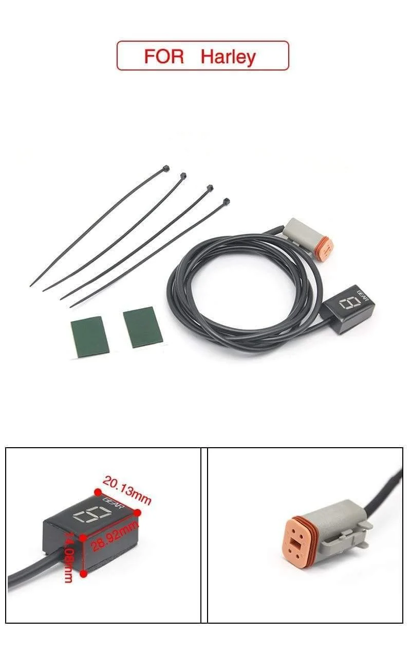 Alconstar-1-6 Getriebe Ecu Stecker Montieren Motorrad EFI Geschwindigkeit Getriebe Display Anzeige Für Suzuki für Honda für Yamaha für Kawasaki