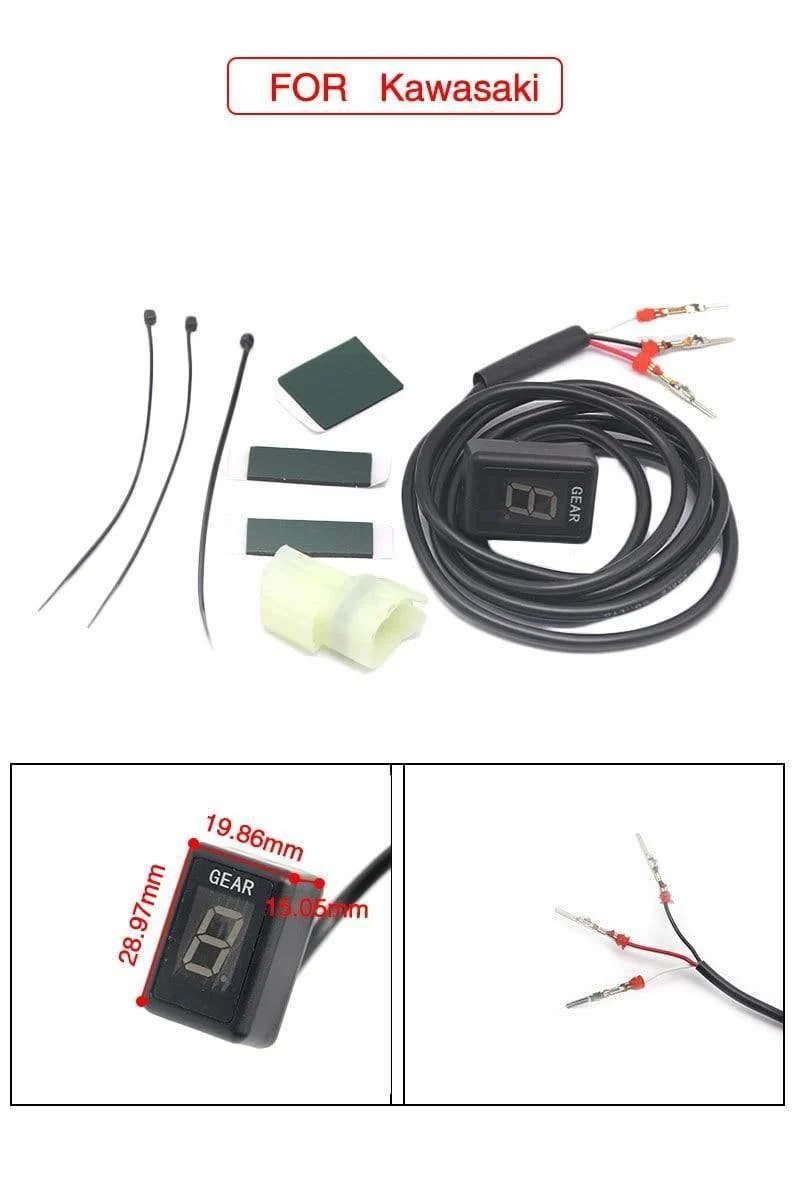 Alconstar-1-6 Getriebe Ecu Stecker Montieren Motorrad EFI Geschwindigkeit Getriebe Display Anzeige Für Suzuki für Honda für Yamaha für Kawasaki