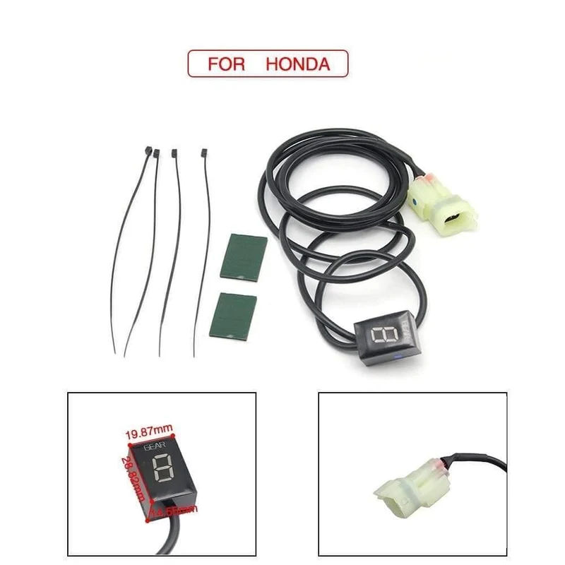 Alconstar-1-6 Getriebe Ecu Stecker Montieren Motorrad EFI Geschwindigkeit Getriebe Display Anzeige Für Suzuki für Honda für Yamaha für Kawasaki