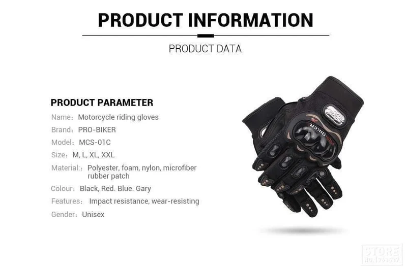Motorradhandschuhe Herren Motocross Handschuhe Vollfinger Reiten Motorrad Moto Handschuhe Motocross Guantes Handschuhe M-XXL