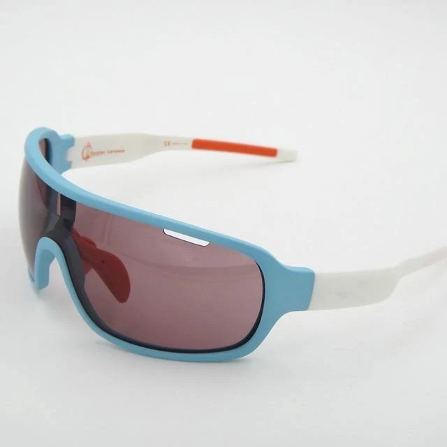 Skibrille Blade Radfahren Sonnenbrille 4 Linse Polarisierte Männer Sport Straße Mtb Mountainbike Brille Brillen