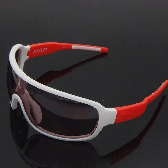 Skibrille Blade Radfahren Sonnenbrille 4 Linse Polarisierte Männer Sport Straße Mtb Mountainbike Brille Brillen
